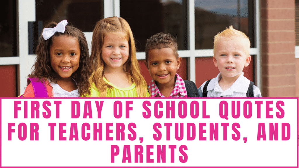 These first day of school quotes for teachers, students, and parents can be used in DIY gifts to teachers.