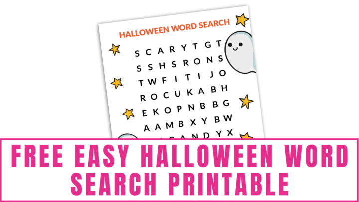 Free Easy Halloween Word Search Printable PDF - Freebie Finding Mom