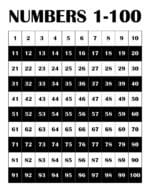 Free Printable Number Chart 1-100 For Kids