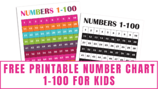 Free Printable Number Chart 1-100 For Kids