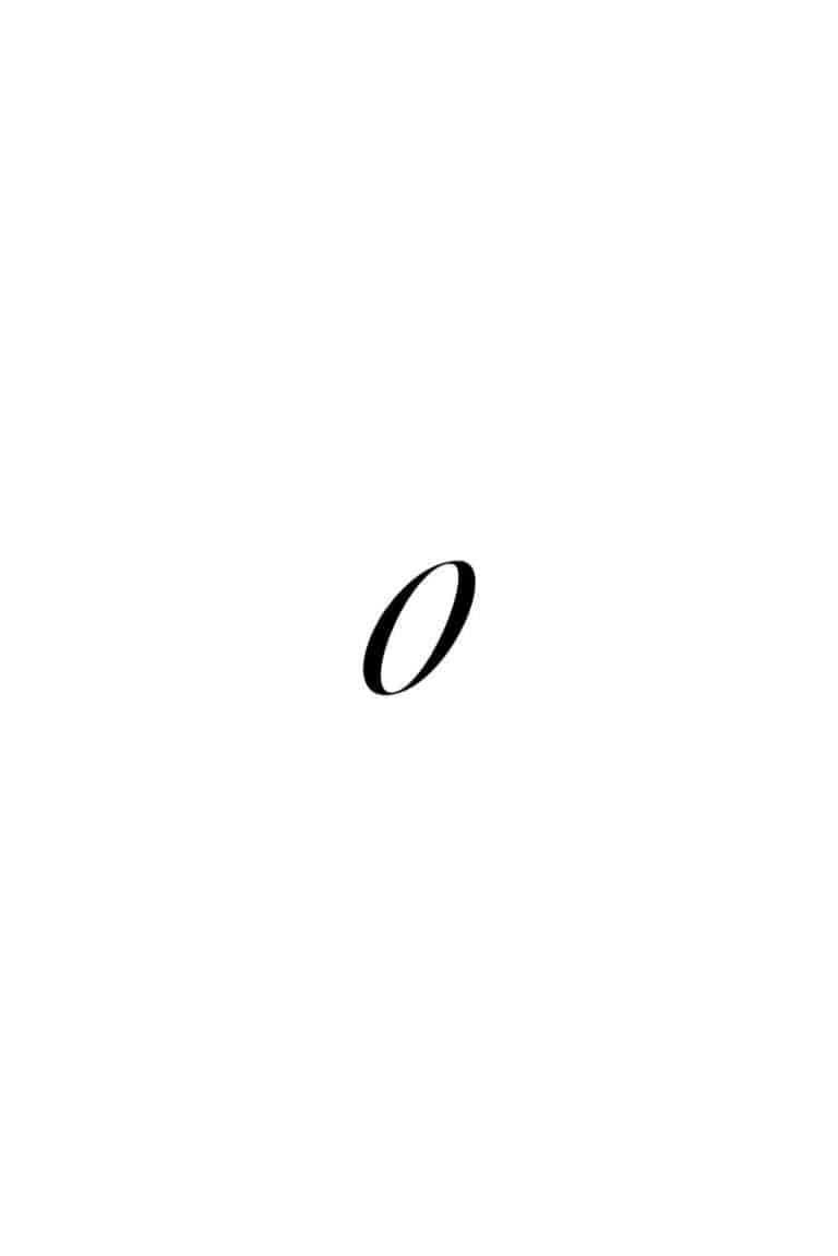 Free Printable Fancy Calligraphy Numbers 0-32