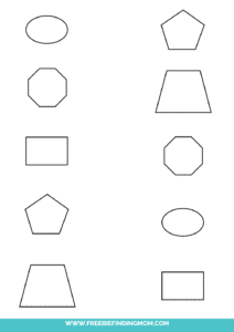 Matching Shapes Worksheets Printables - Freebie Finding Mom