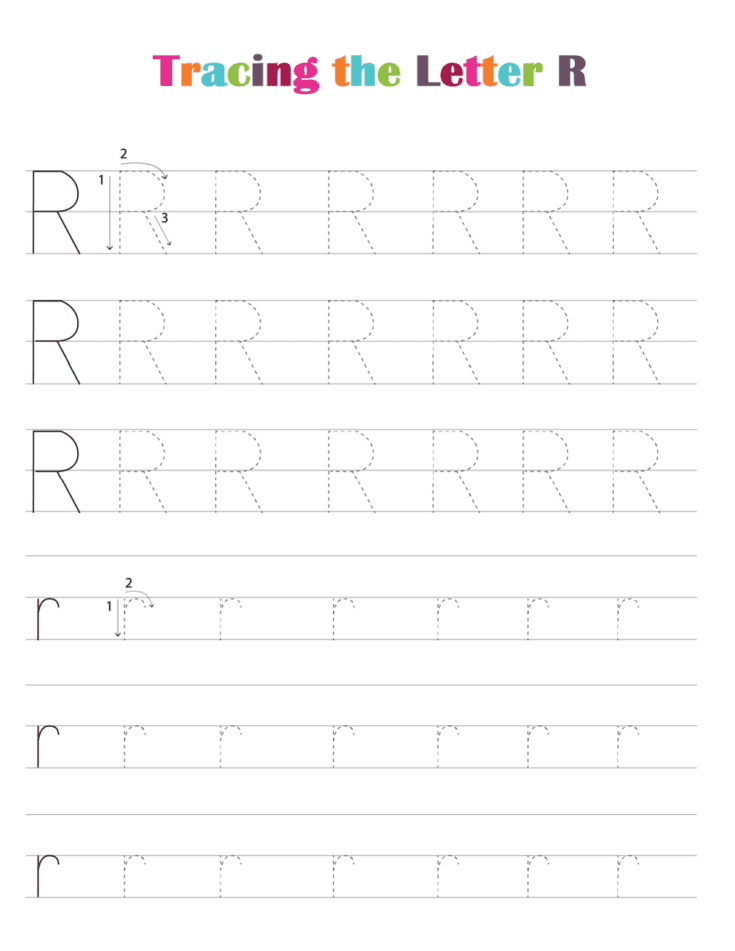 Tracing Letters Rst Worksheet Printable Free Letter Tracing Worksheets (PDF Downloads)