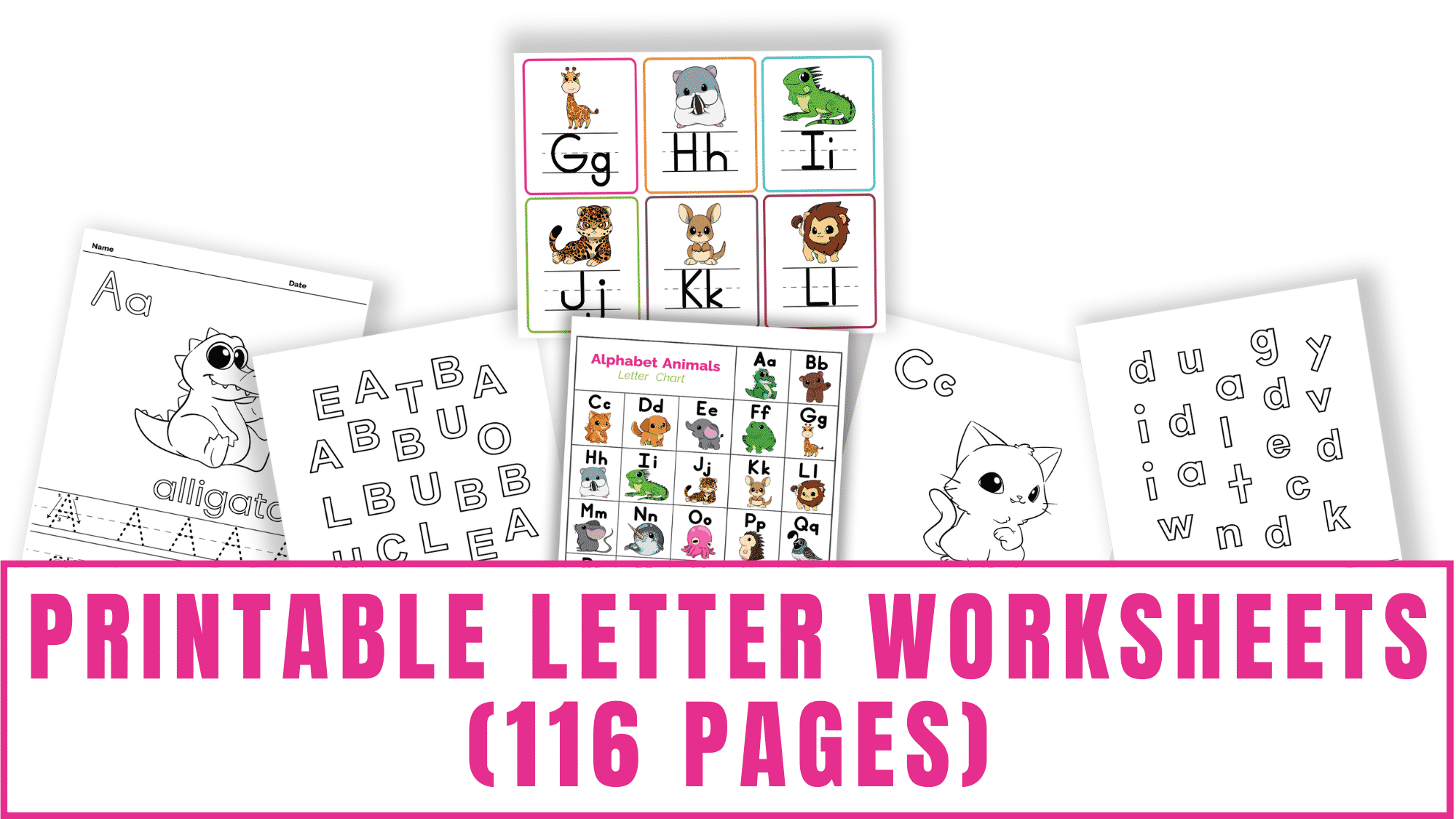 Looking for printable preschool letter worksheets to help your kid with letter recognition, letter reading, letter sounds, letter writing, and more? These printable letter sheets will teach them all of these topics.