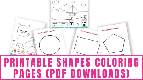 Printable Shapes Coloring Pages (PDFs) - Freebie Finding Mom