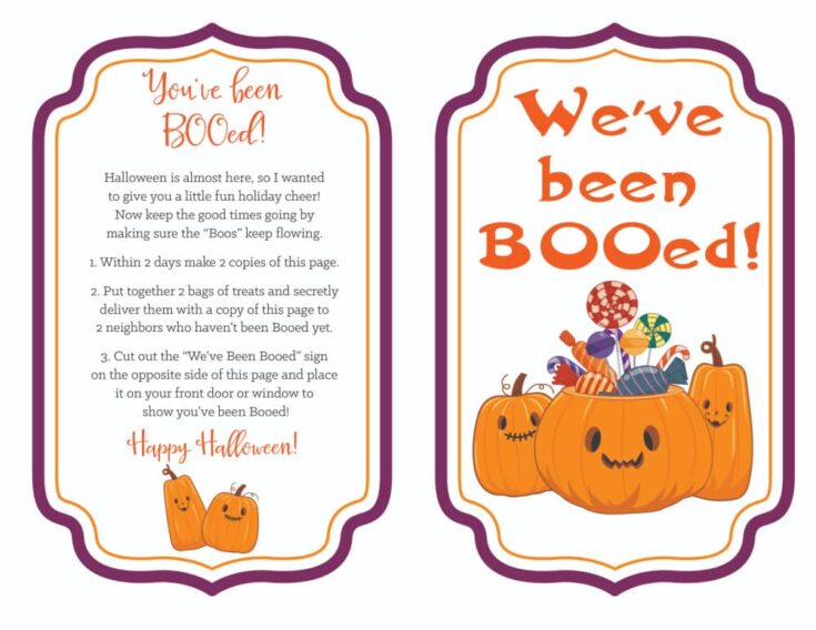 3 You've Been Booed Printable (PDF Downloads)