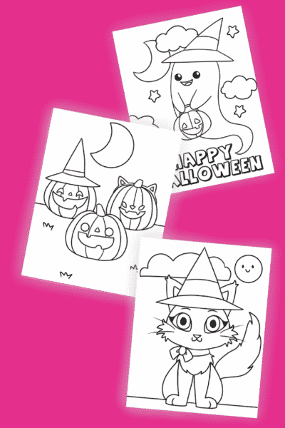 3 Free Printable Halloween Coloring Pages for Toddlers Story