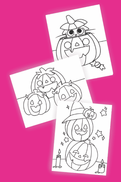 3 Free Printable Halloween Pumpkin Coloring Pages Story