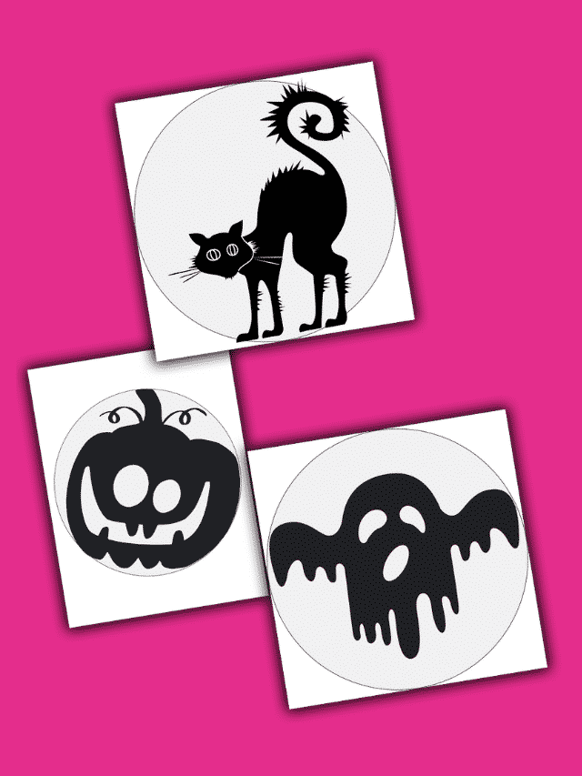 3 Free Printable Halloween Pumpkin Stencils Story - Freebie Finding Mom