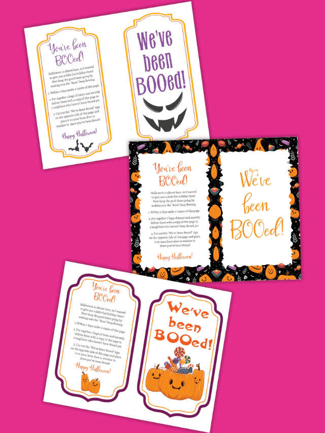 3 You’ve Been Booed Printable (PDF Downloads) Story Freebie Finding Mom