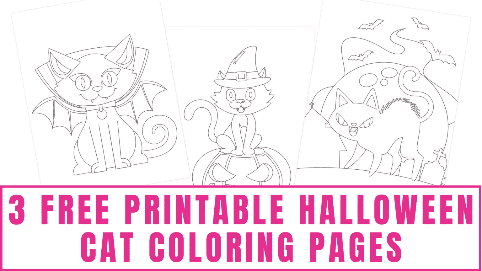 3 Free Printable Halloween Cat Coloring Pages LaptrinhX / News