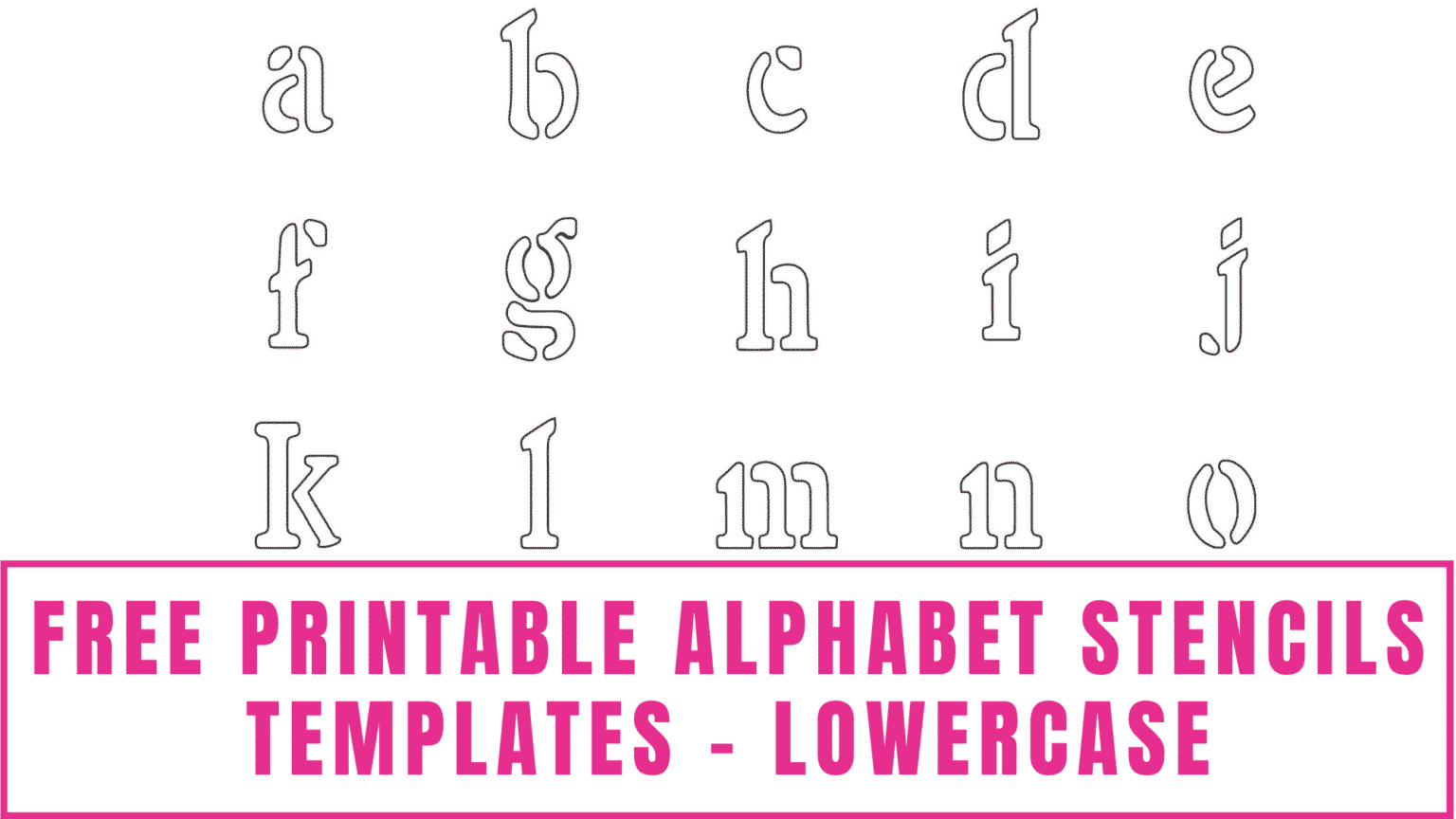 Alphabet Stencils Free Printable Large