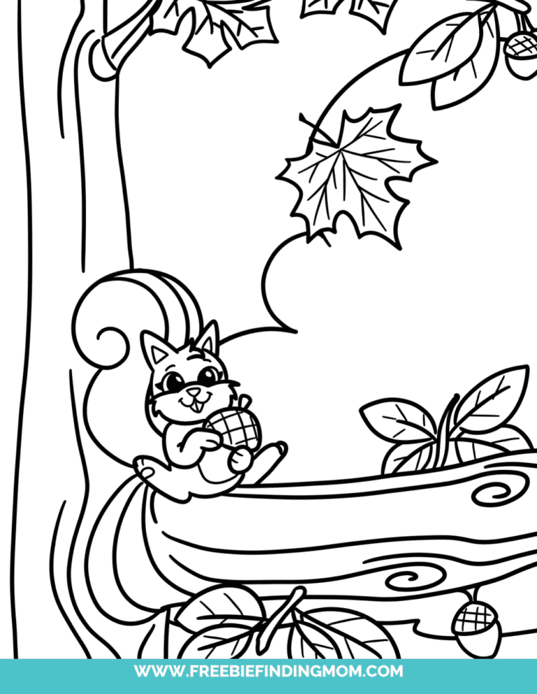 Free Printable Fall Coloring Pages for Toddlers