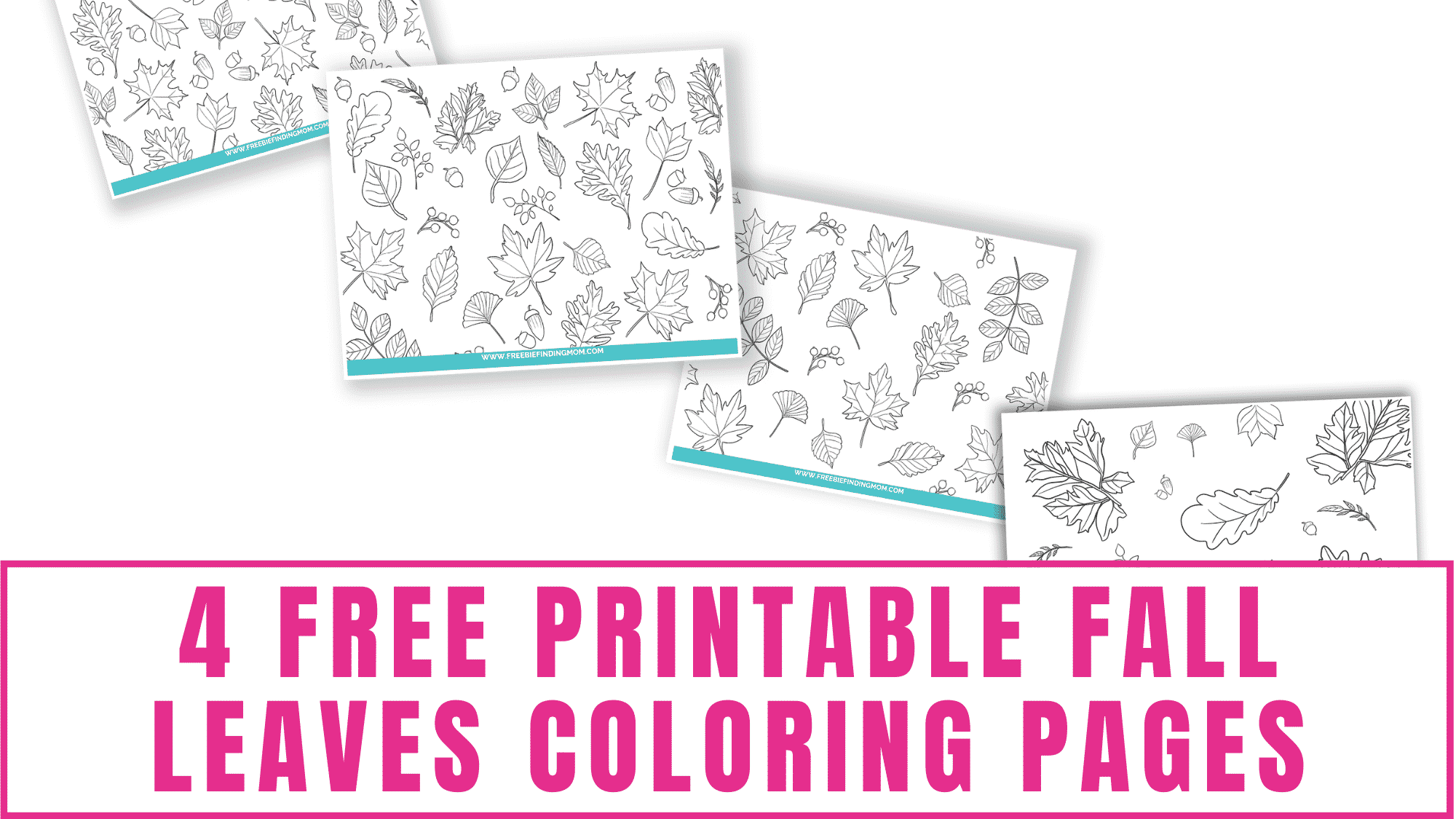 Grab your favorite fall colors like red, orange and yellow to bring these free printable fall leaves coloring pages to life.