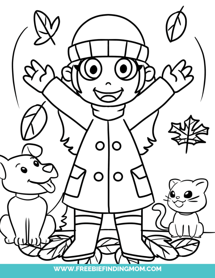Free Printable Fall Coloring Pages for Toddlers