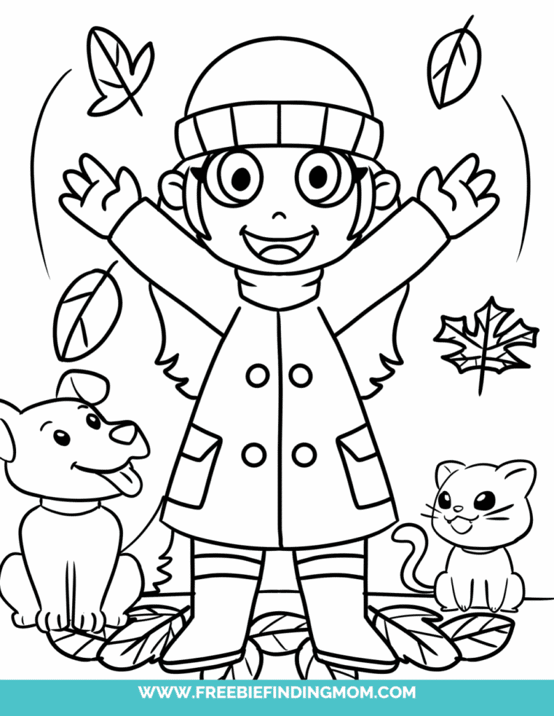 Even if there are no leaves at your home, your toddler will have fun with leaves by decorating these free printable fall leaves coloring pages. 
