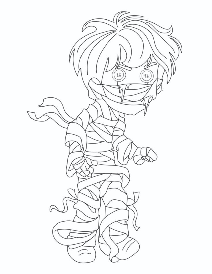 3 Free Printable Scary Halloween Coloring Pages