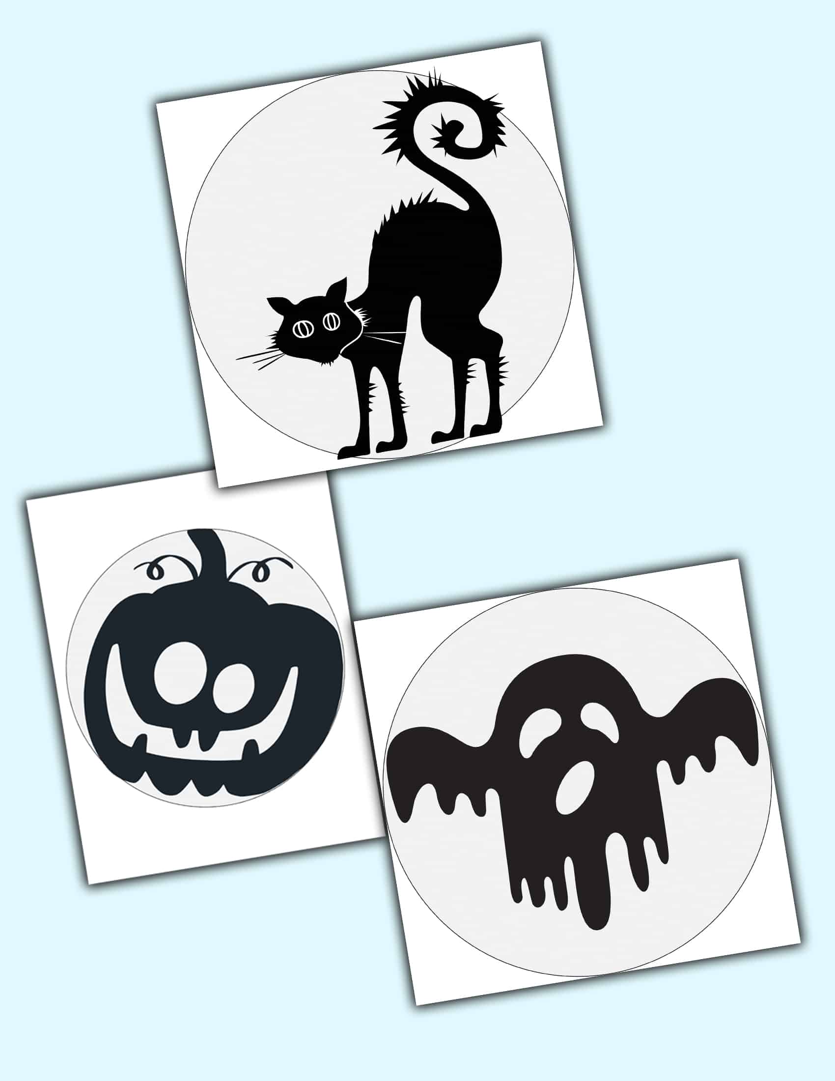 Halloween Cat Pumpkin Stencils Free Printable Halloween Pumpkin Stencils