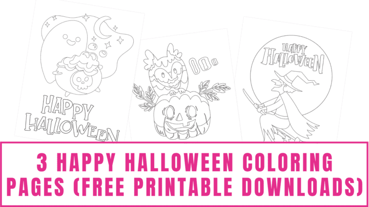 Happy Halloween Coloring Pages (Free Printables) - Freebie Finding Mom