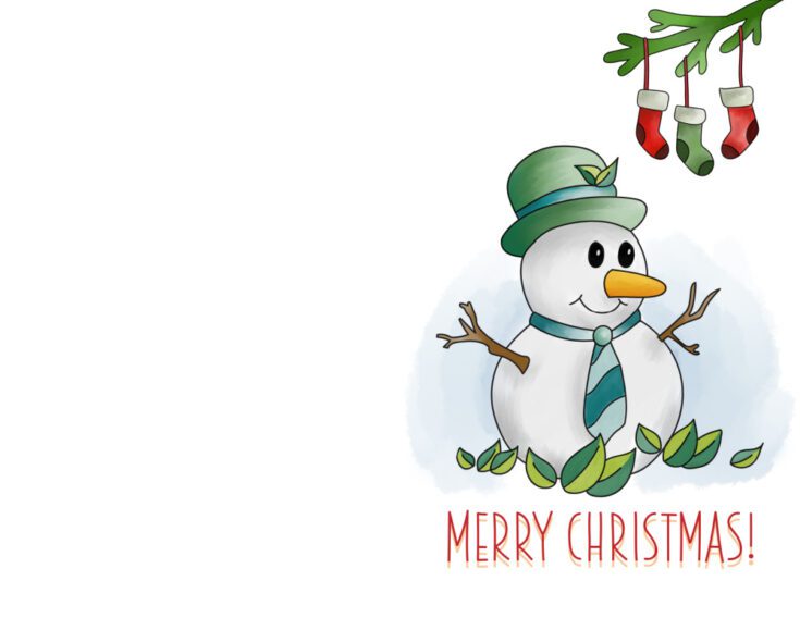 Free Printable Christmas Cards for Kids & Adults - Freebie Finding Mom