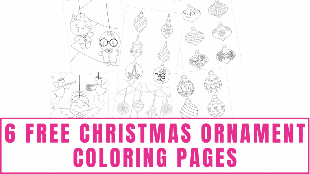 free Christmas ornament coloring pages printable downloads
