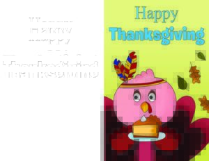 3 Free Printable Happy Thanksgiving Cards