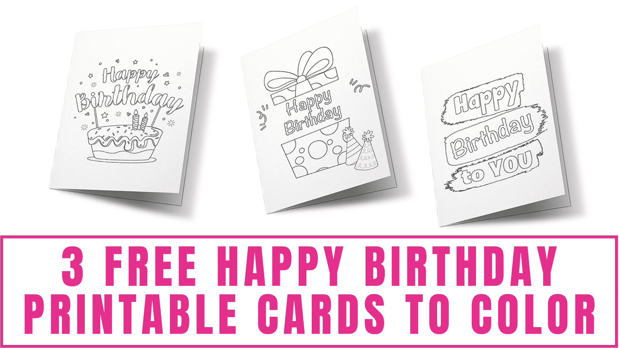 Do you encourage your kids to make homemade cards for their friends? It saves money plus it's more personalized. To help create their one-of-a-kind masterpiece you can download these free happy birthday printable cards to color.