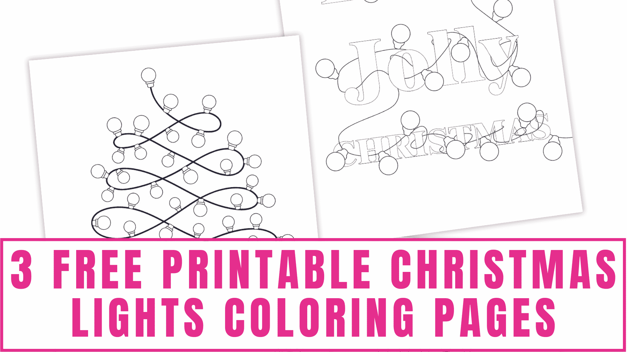 Need more Christmas coloring pages? These beautifully designed free printable Christmas lights coloring pages are a lot of fun to decorate.