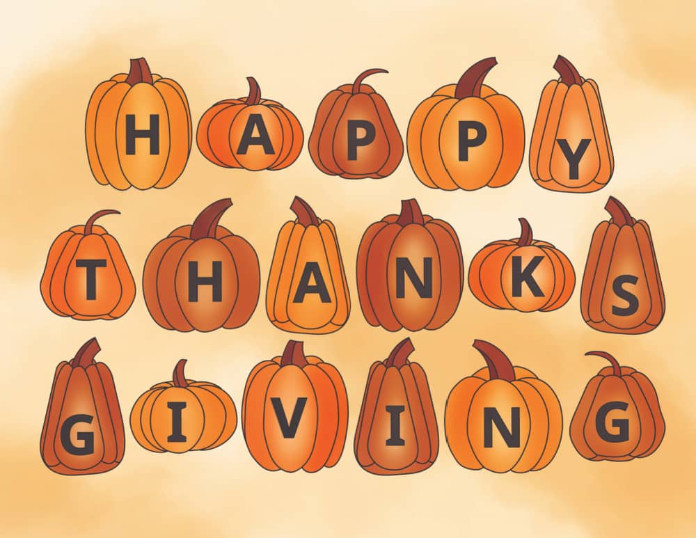 Happy Thanksgiving Printables