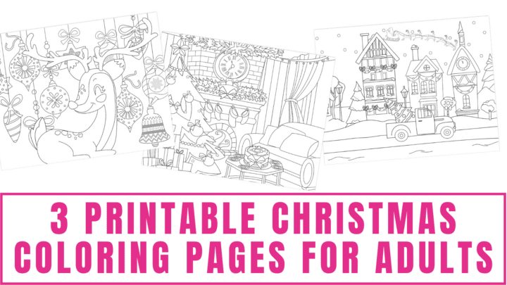 3 Printable Christmas Coloring Pages for Adults - Freebie Finding Mom