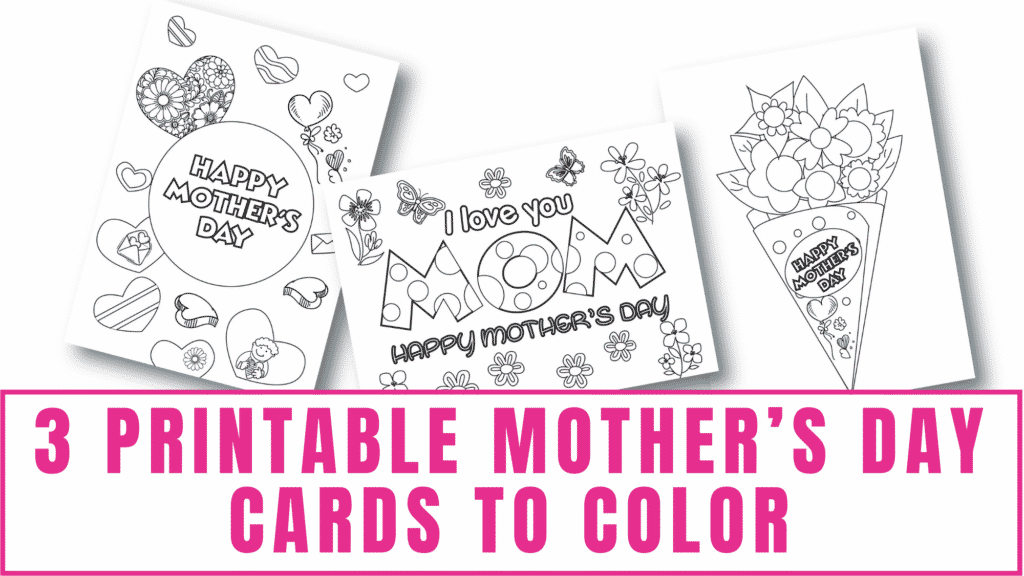 printable Mother's Day Cards to color