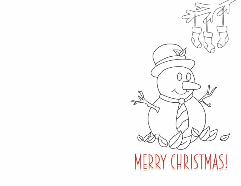 Free Printable Christmas Cards for Kids &amp; Adults - Freebie Finding Mom
