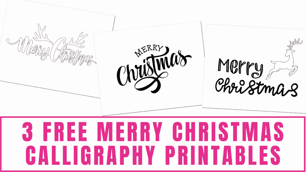 How to Write Merry Christmas in Cursive Writing