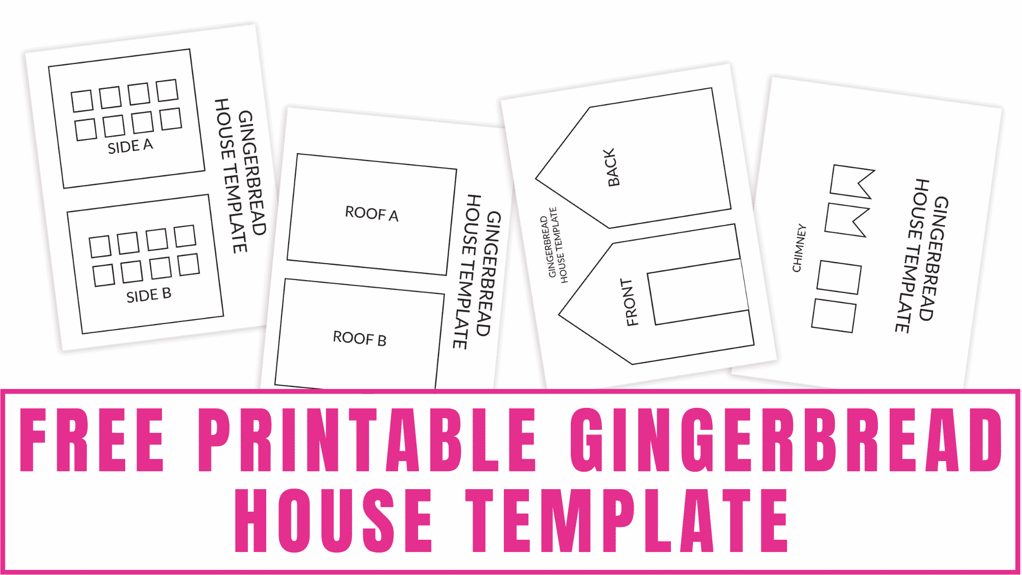 Want to learn how to make your own gingerbread house? Skip the pre-made kits and make your custom gingerbread house using this free printable gingerbread house template.