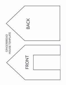Free Printable Gingerbread House Template
