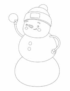 6 Free Snowman Printable Templates