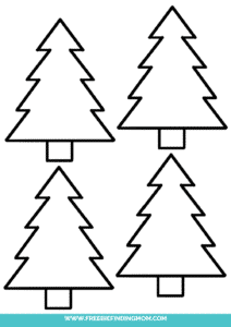 10 Free Christmas Tree Template Printables