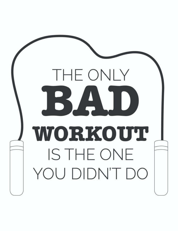 5 Printable Inspiring Fitness Motivation Quotes