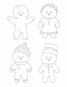 9 Free Printable Gingerbread Man Templates