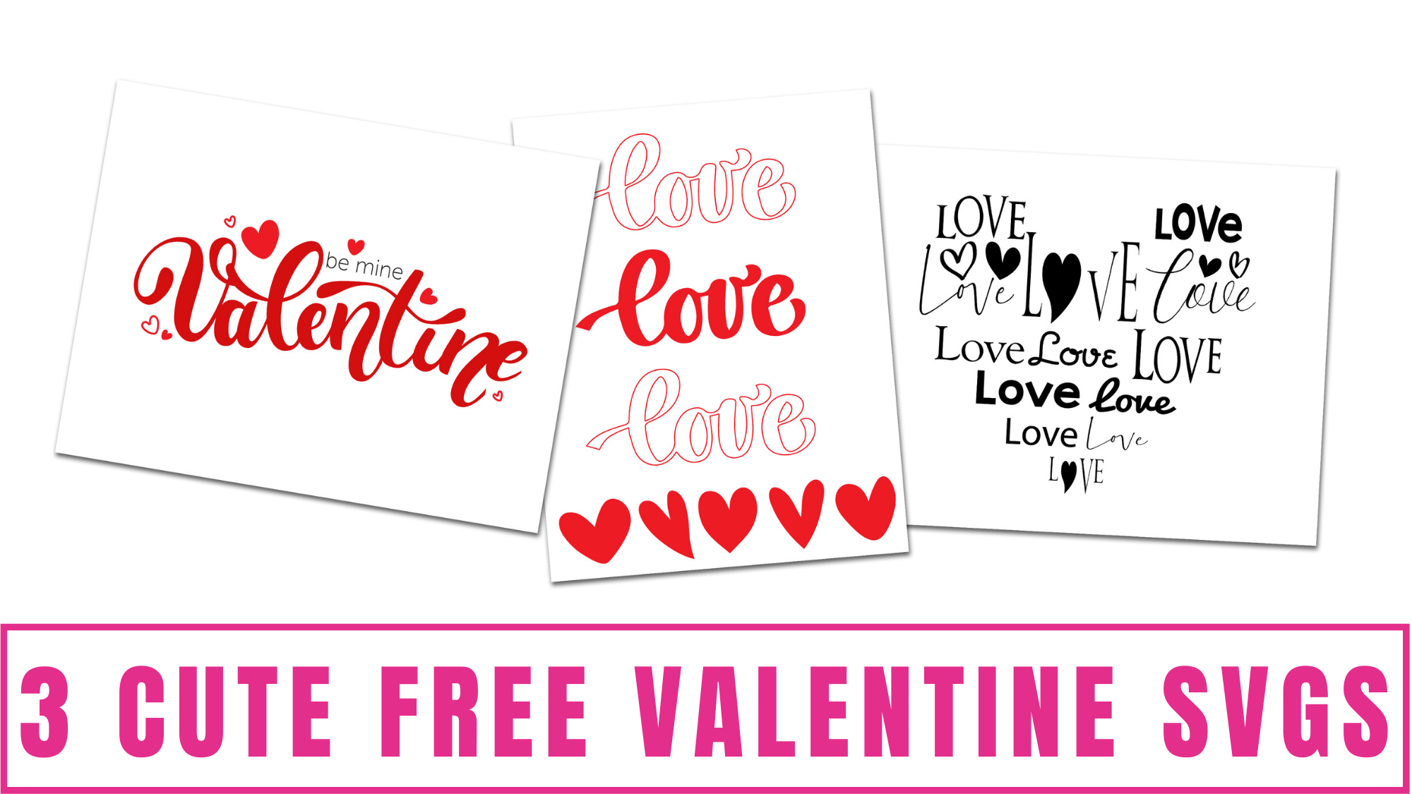 If you enjoy crafting and are looking for Valentine inspiration, check out these cute free Valentine SVGs.