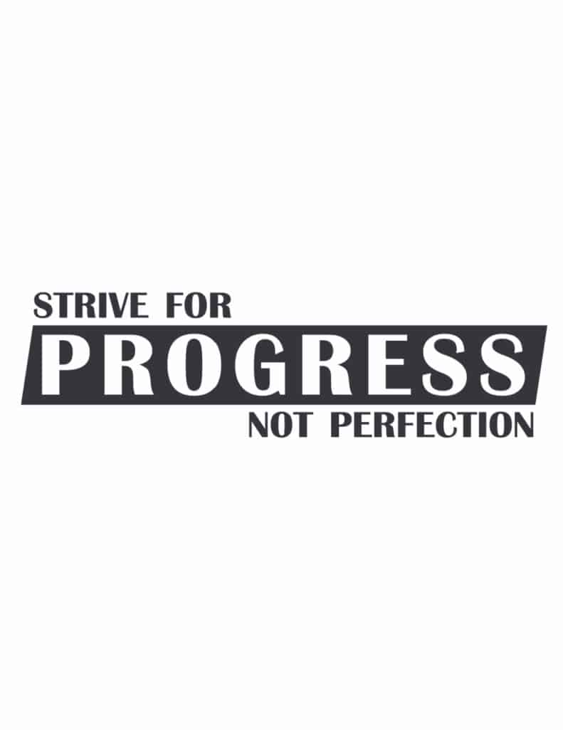 These printable fitness motivation quotes remind you that it's about the journey not the destination and that progress is the goal!