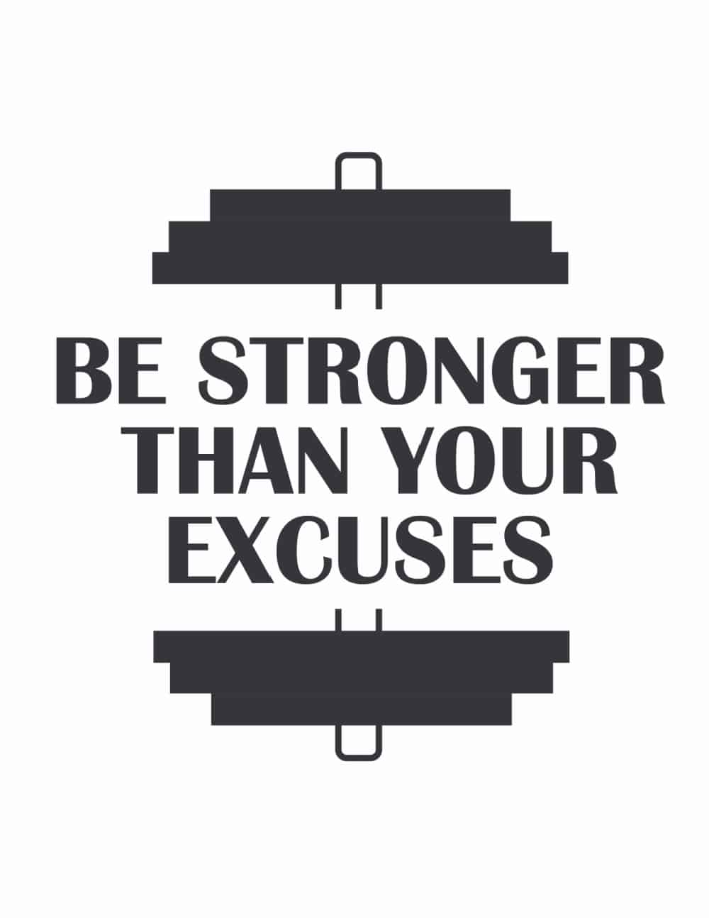 5 Printable Inspiring Fitness Motivation Quotes - Freebie Finding Mom
