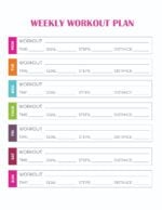Weekly Workout Plan for Men and Women - Freebie Finding Mom