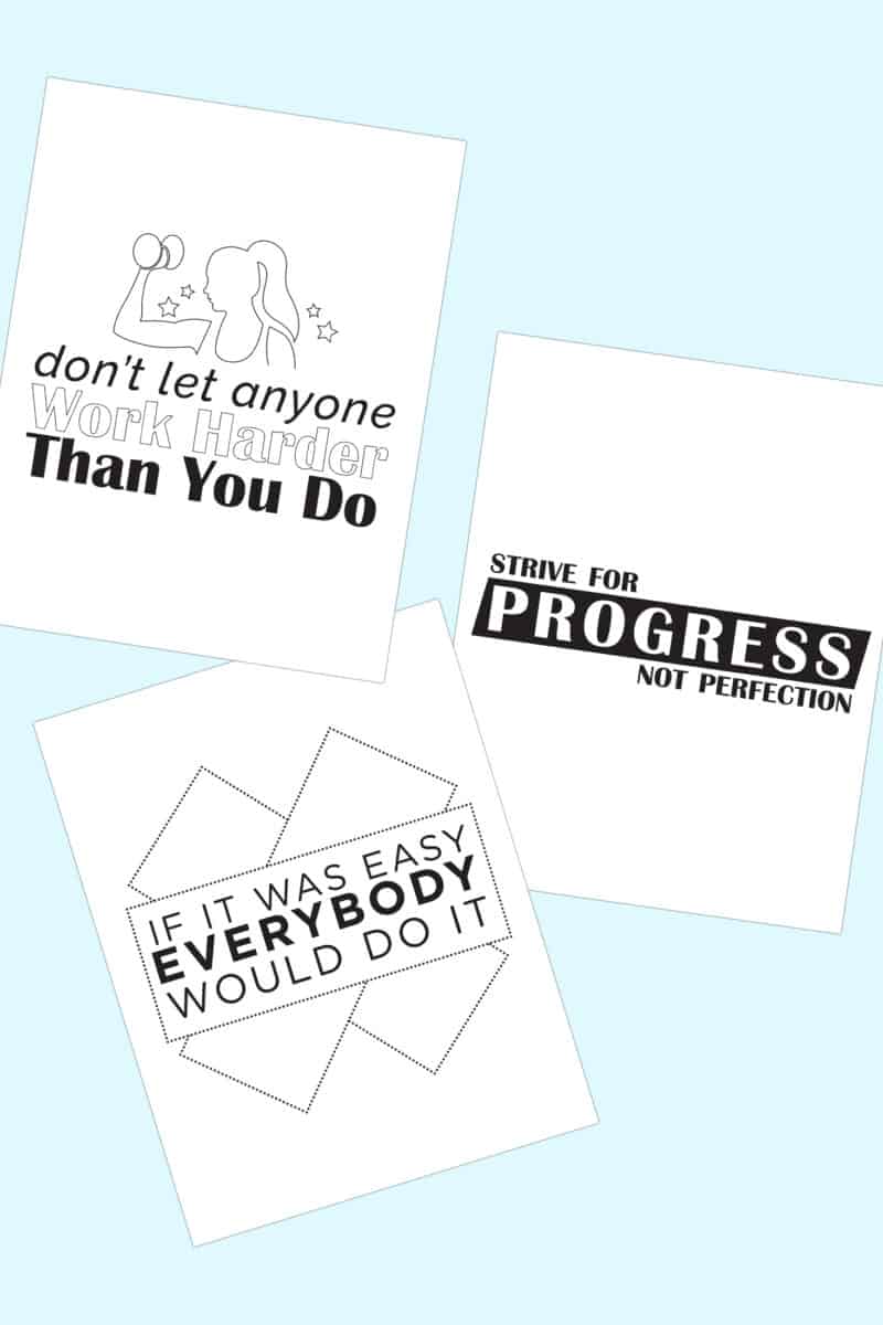 Fitness Printables