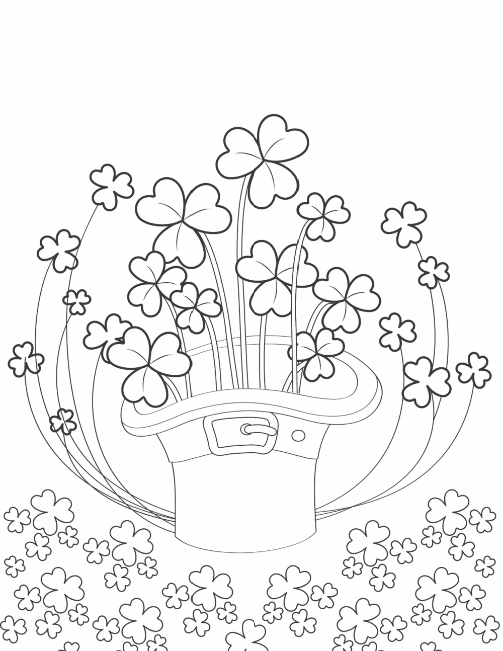 6 Free Printable Shamrock Coloring Pages - Freebie Finding Mom