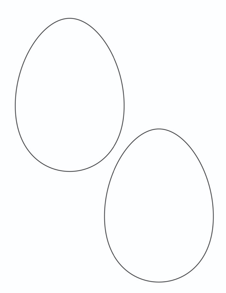 3 Free Easter Egg Template Printables - Freebie Finding Mom