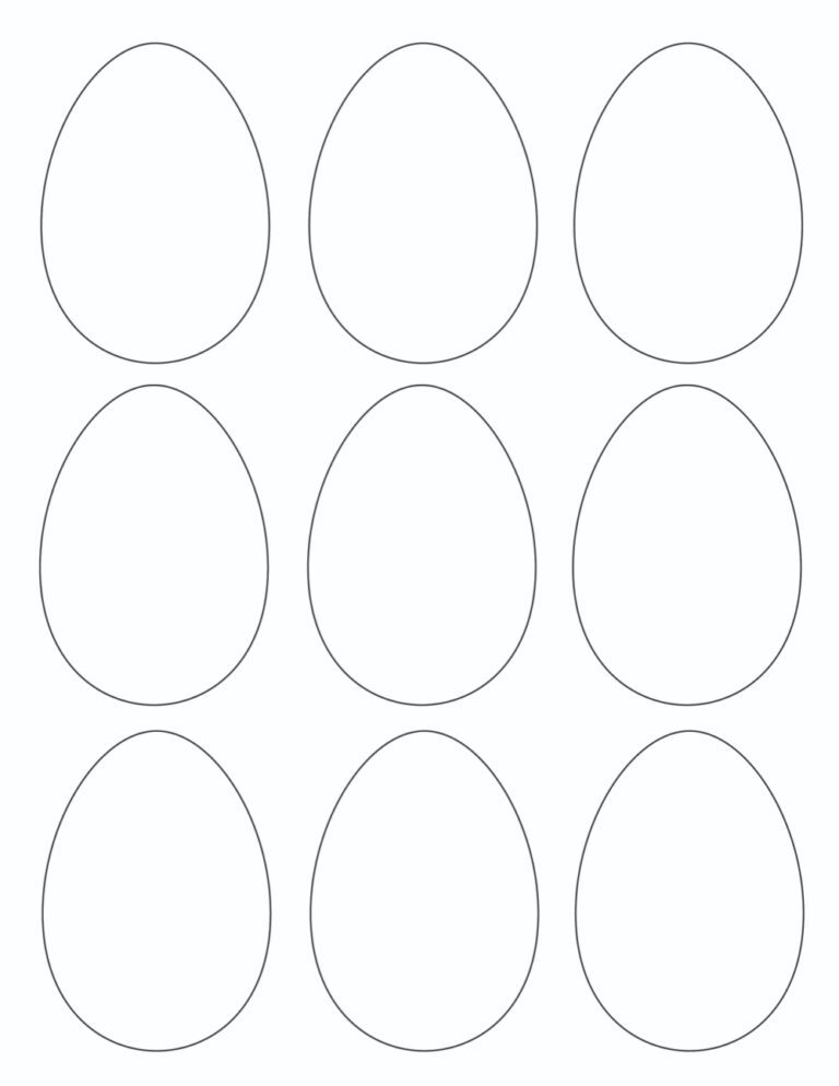 3 Free Easter Egg Template Printables - Freebie Finding Mom