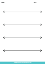 4 Blank Number Lines (Printable PDF Downloads) - Freebie Finding Mom