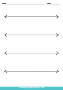 4 Blank Number Lines (Printable PDF Downloads) - Freebie Finding Mom