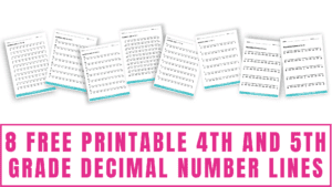 8 Free 4th and 5th Grade Decimal Number Lines - Freebie Finding Mom